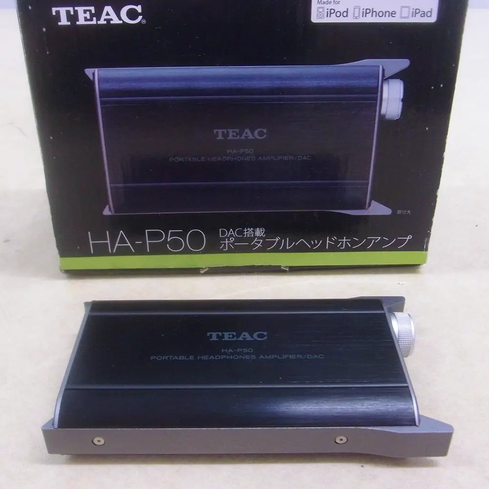 TEAC HA-P50の本体と紙箱