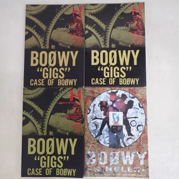 BOOWY GIGS CASE OF BOOWY 1+2 3+4 SINGLES まとめて4冊セット バンドスコア 楽譜 タブ譜付