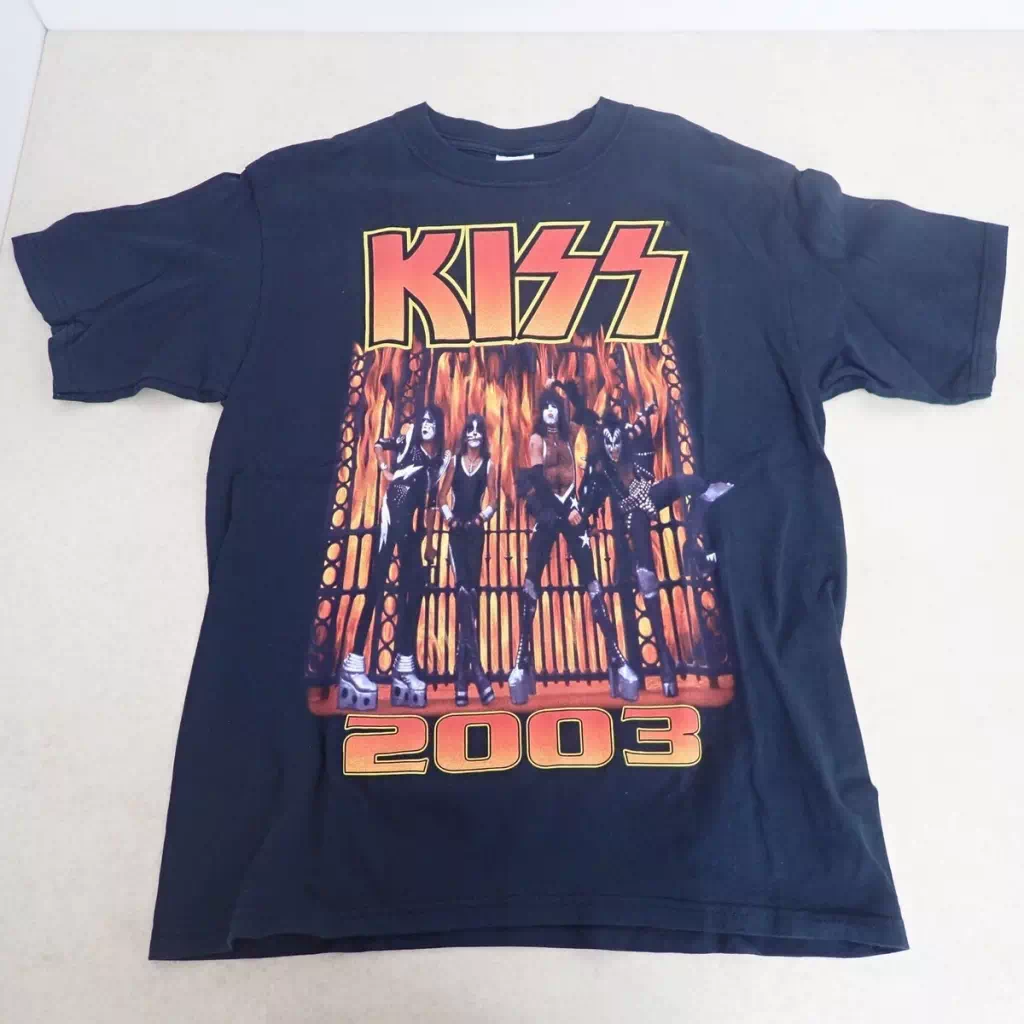KISS(キッス) HOTTER THAN HELL! 2003 Tシャツ Mサイズ