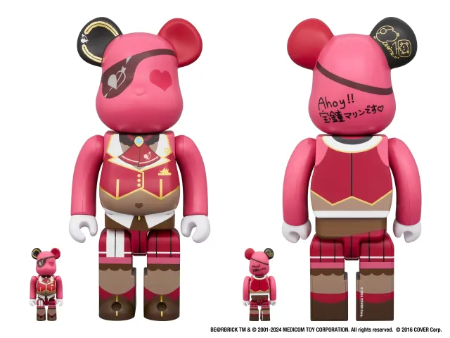 hololive × BE@RBRICK 宝鐘マリン 100％ ＆ 400％