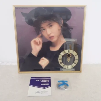 松田聖子 Snow Garden ART clock QUARTZ ア 壁掛け時計