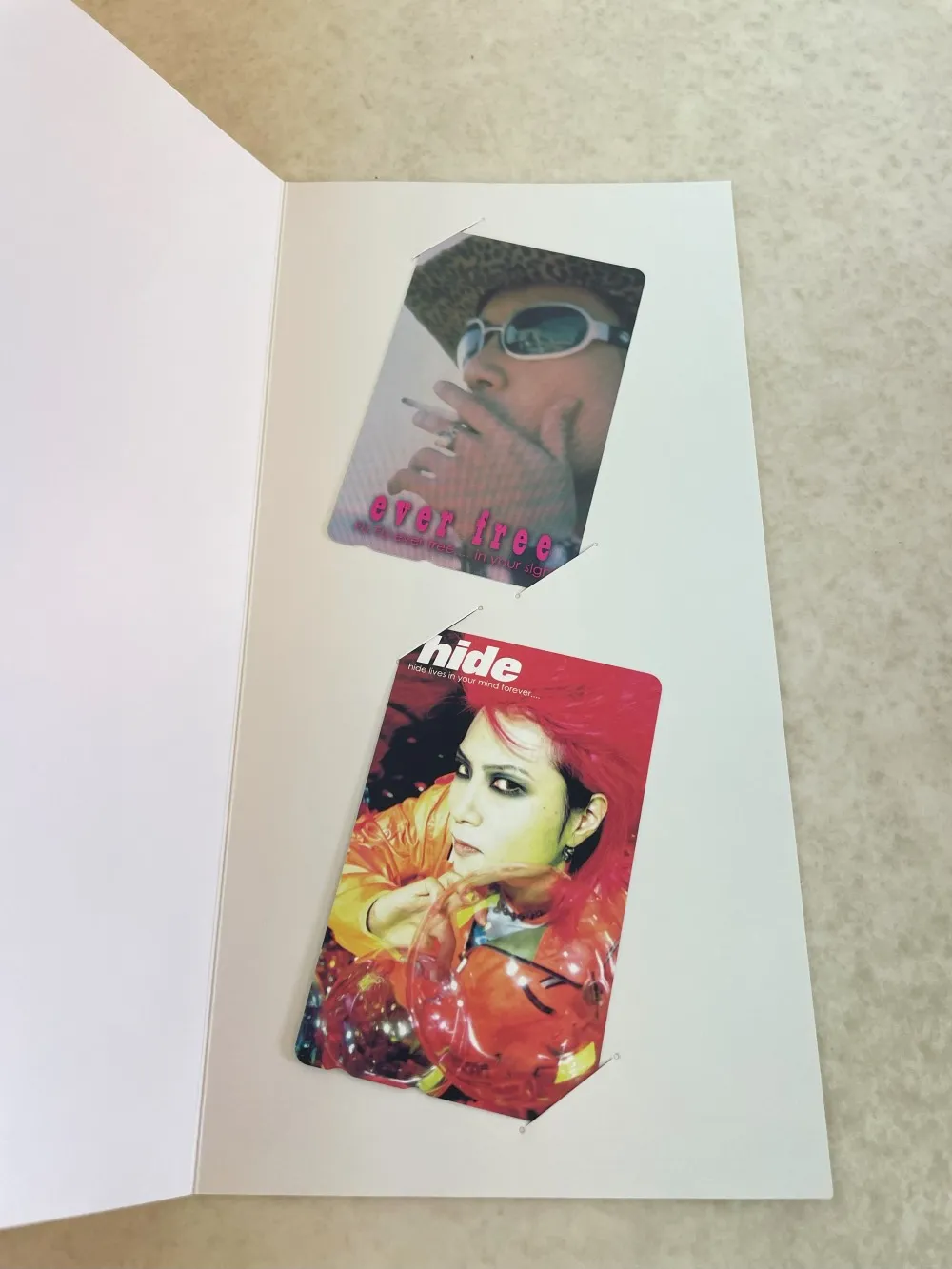 hide イエローハート テレホンカード