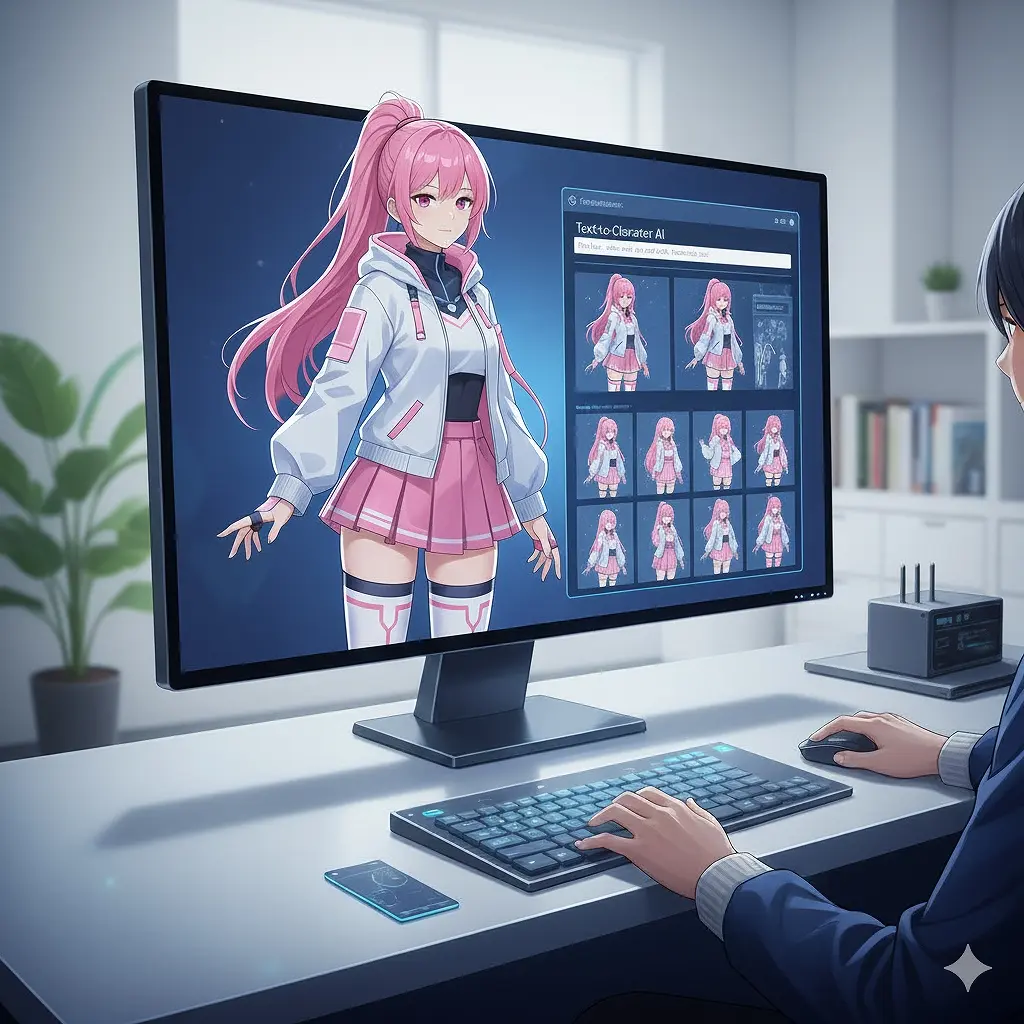 AIでキャラクターデザイン