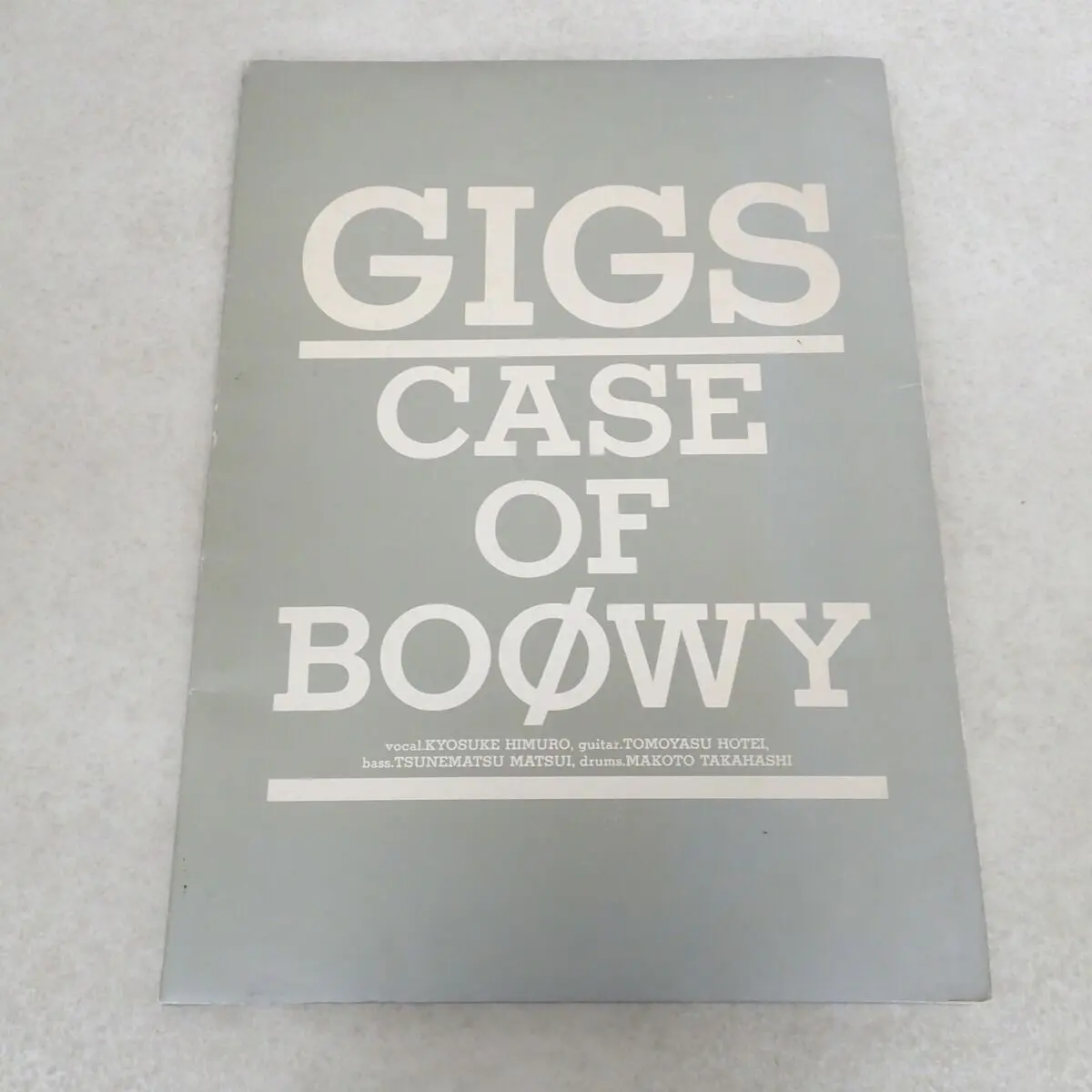BOOWY-GIGS CASE OF BOOWYポスターパンフレット