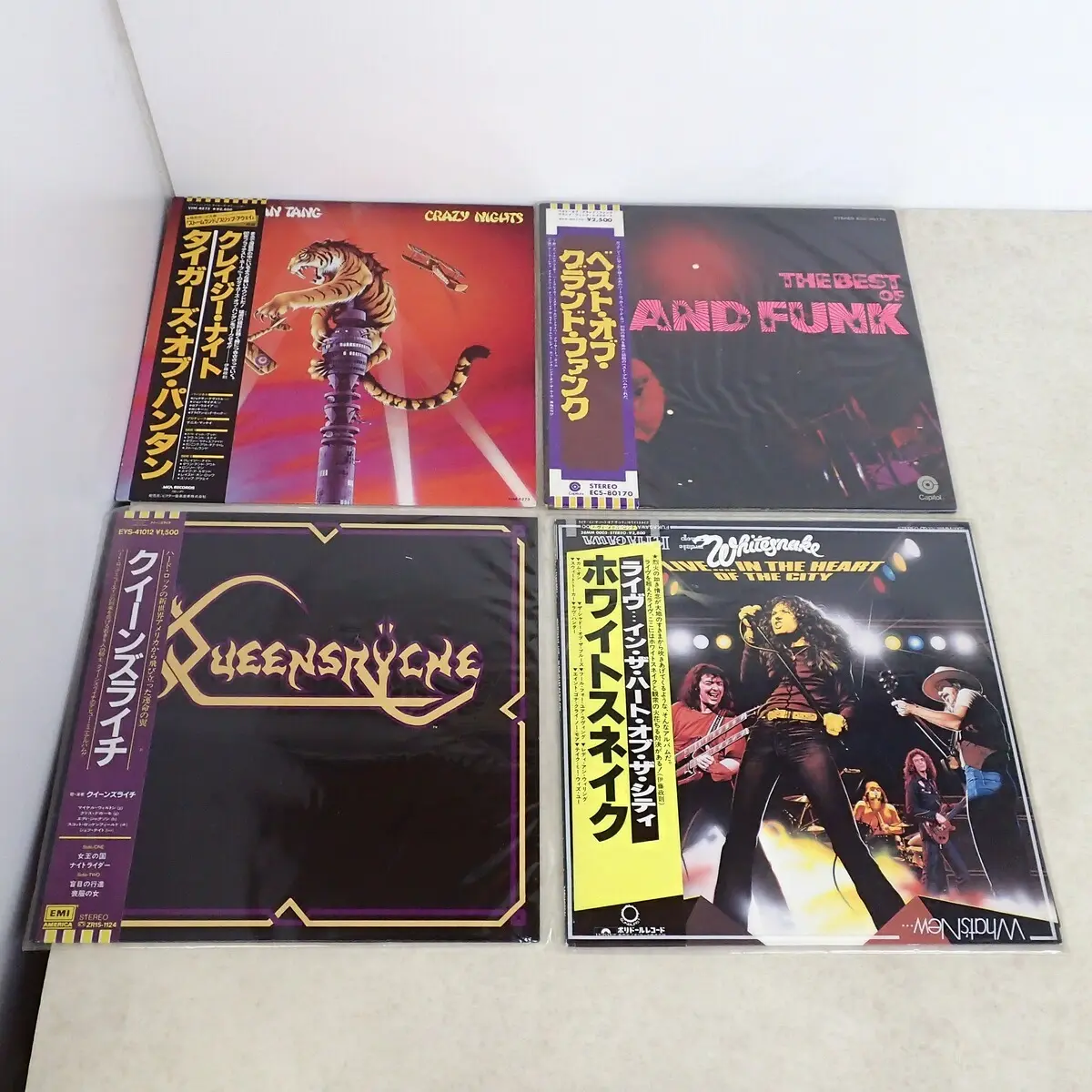 Tygers Of Pan Tang、BEST OF GRAND FUNK、QUEENSRYCHE、WHITESNAKE LPレコード