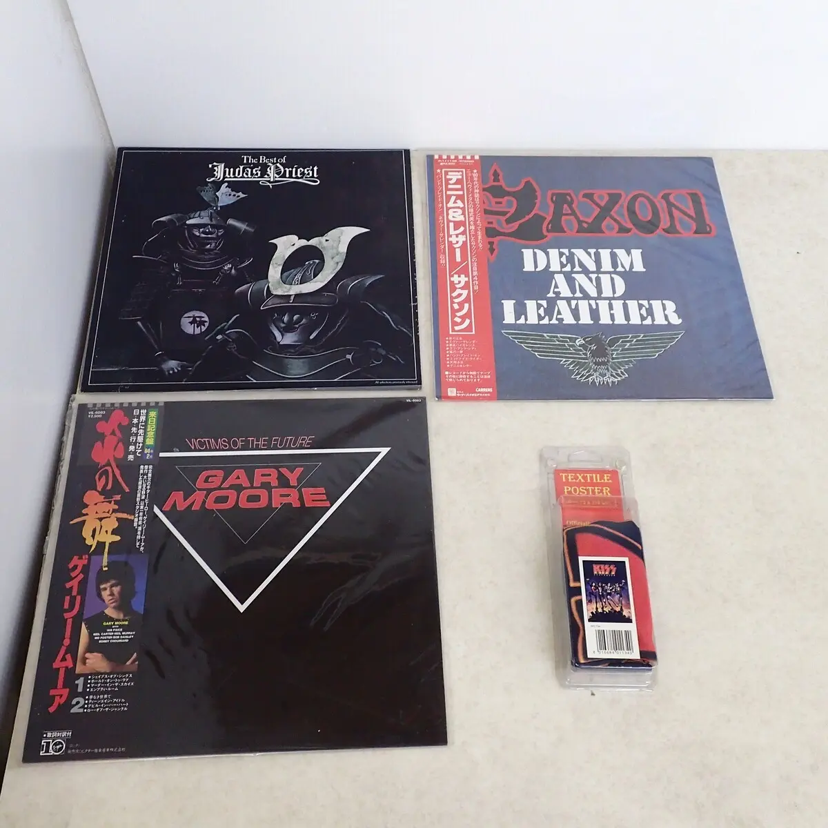 Judas Priest、saxon、Gary Moore LPレコード