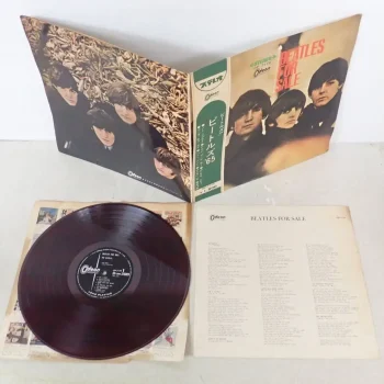 LP「ビートルズ'65（Beatles For Sale）」（OP-7179）ステレオ 赤盤 緑色半円帯 Odeon 