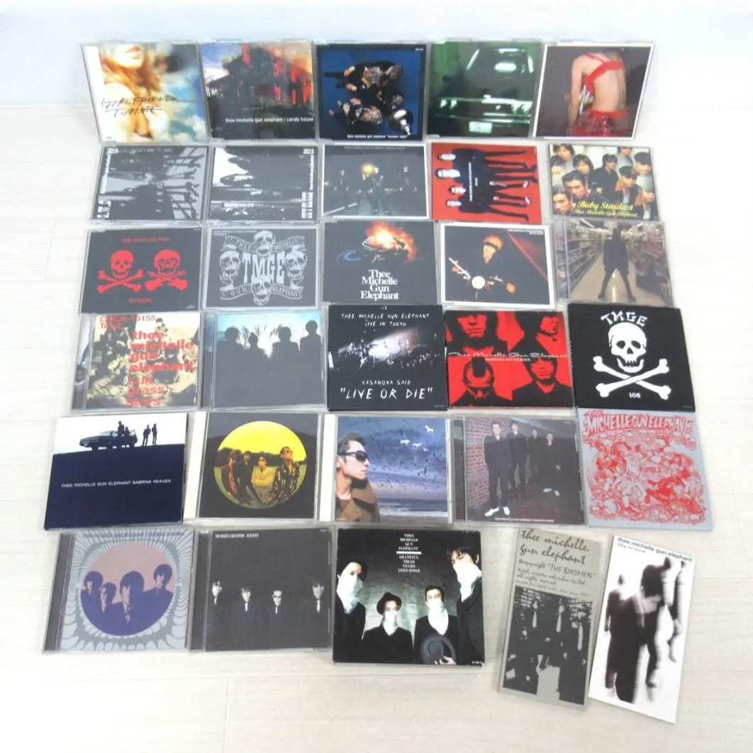 THEE MICHELLE GUN ELEPHANTのCDコレクション全体