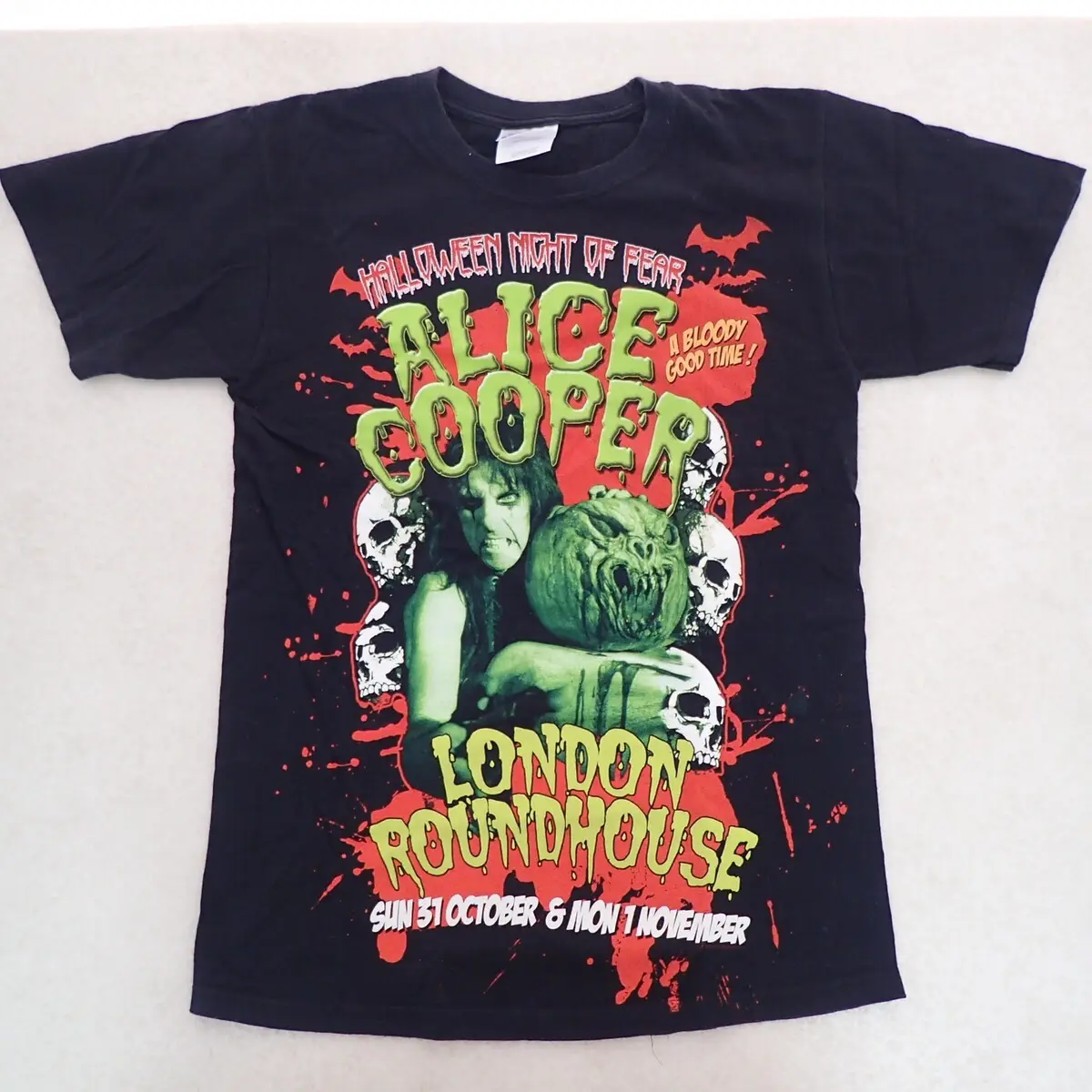 Alice Cooper「HALLOWEEN NIGHT OF FEAR」Tシャツ