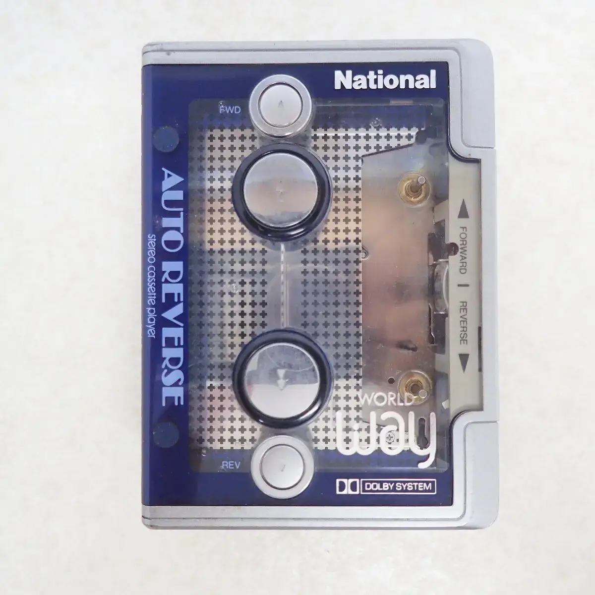 National/WORLD WAY RQ-R1 ポータブルカセットプレーヤー シルバー