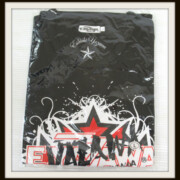 Tシャツ フデ ロゴ インク 黒 矢沢永吉