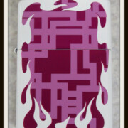 布袋寅泰　ZIPPO MONSTER DRIVE ホワイト×パープル