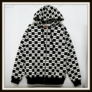 WANIMA ZIPパーカー 白×黒 Lサイズ NO IMAGE FELT THING