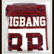 BIGBANG チェックシャツ 赤