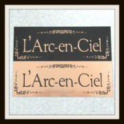 初期インディーズ時代 ステッカー 2枚セット L'Arc～en～Ciel
