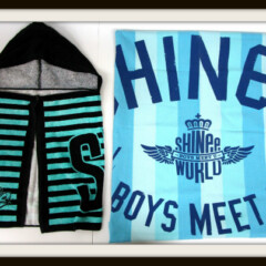 SHINee FC3年目限定フード付きタオル+2013ブランケット