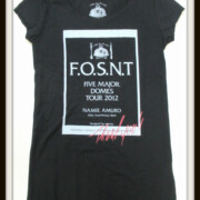 安室奈美恵 namie amuro 5 Major Domes Tour 2012 20th Anniversary Best moussy コラボ Tシャツ