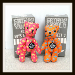 SHINee ベアキーホルダー ピンク&オレンジ